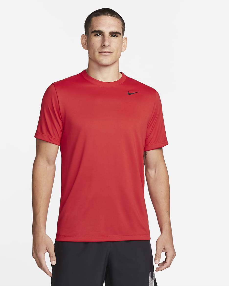 Nike Dri-FIT Legend Men's Fitness T-Shirt - University Red/Black
