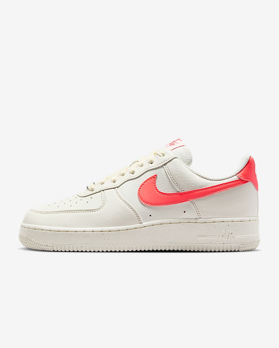 Nike Air Force 1 '07 Next Nature Women's Shoes - Sail/Hot Lava/Metallic Silver/Sail