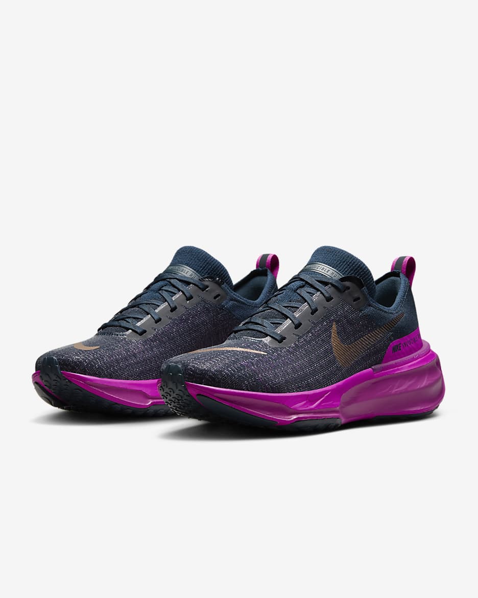 Nike Invincible 3 Women's Road Running Shoes - Armoury Navy/Vivid Grape/Hot Fuchsia/Metallic Red Bronze