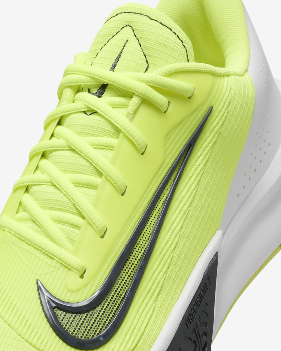 Nike Precision 7 Men's Basketball Shoes - Volt/Summit White/Barely Volt/Dark Smoke Grey