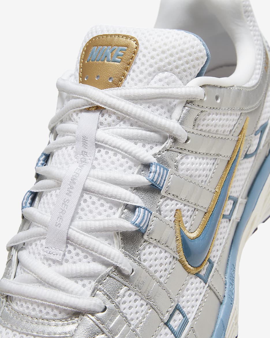 Nike P-6000 Shoes - White/Metallic Silver/Pale Ivory/Aegean Storm