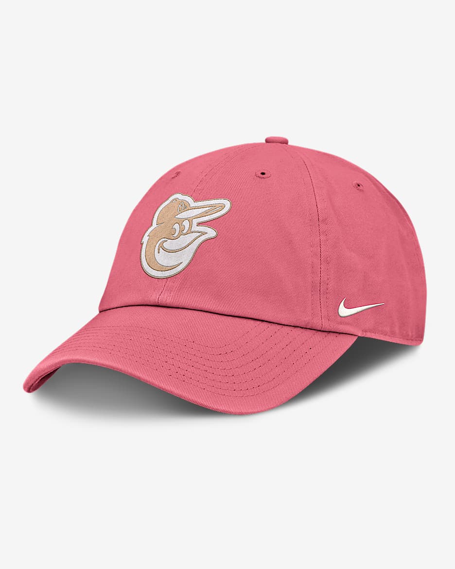Gorra Nike de la MLB ajustable para hombre Baltimore Orioles Club - Rosa