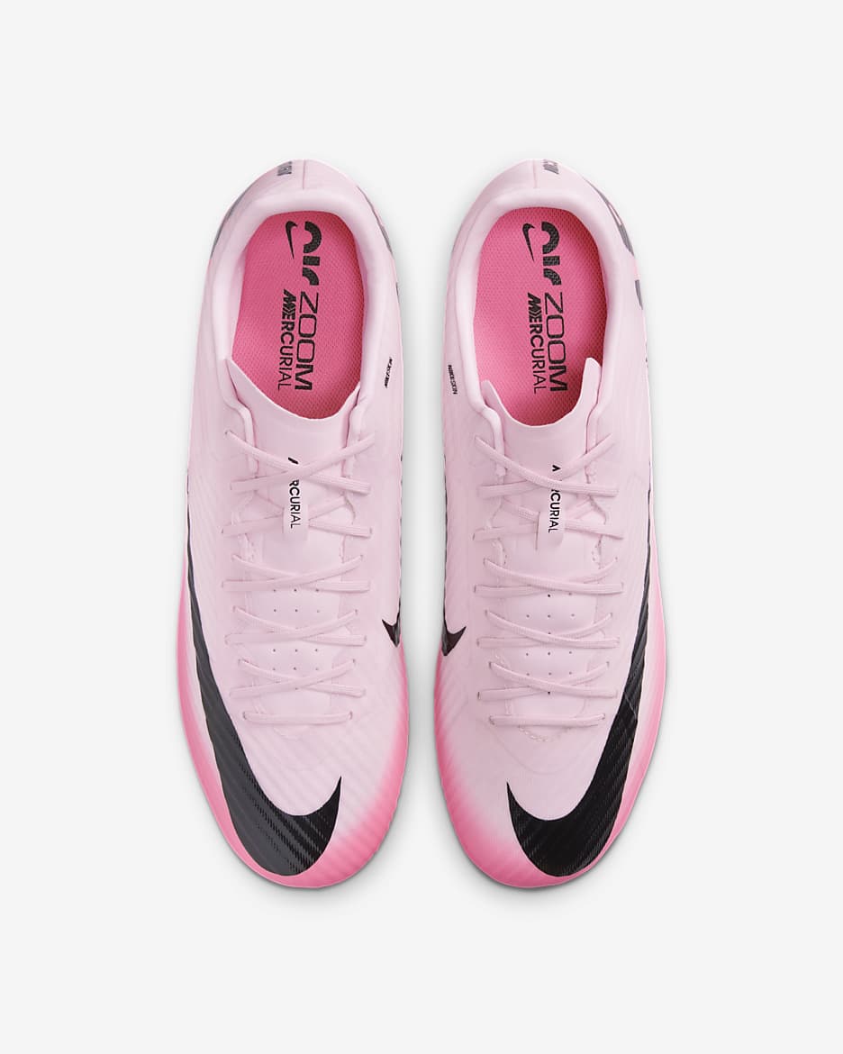 Nike Mercurial Vapor 15 Academy MG Low-Top Soccer Cleats - Pink Foam/Black