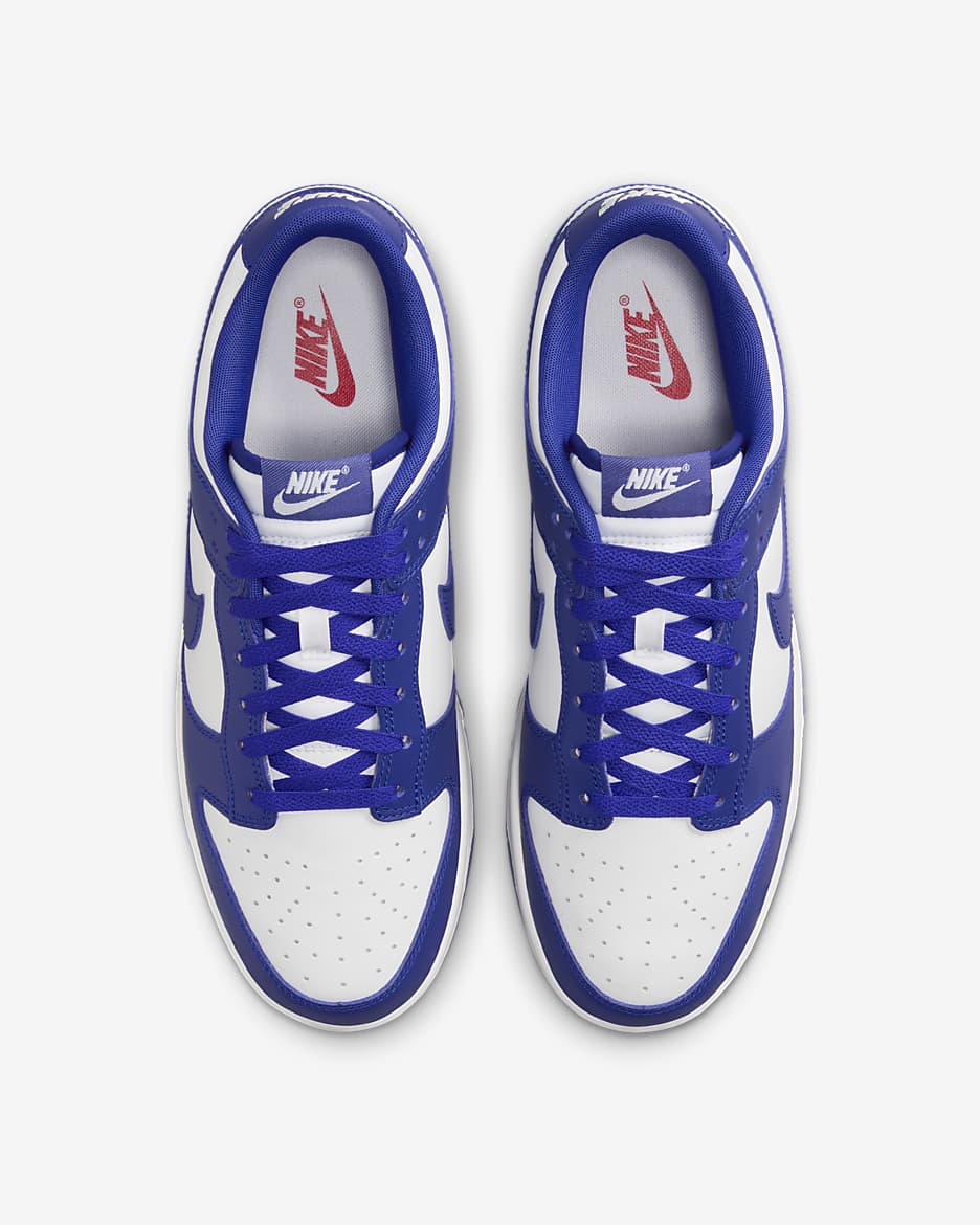 Nike Dunk Low Retro Men's Shoes - White/University Red/Concord