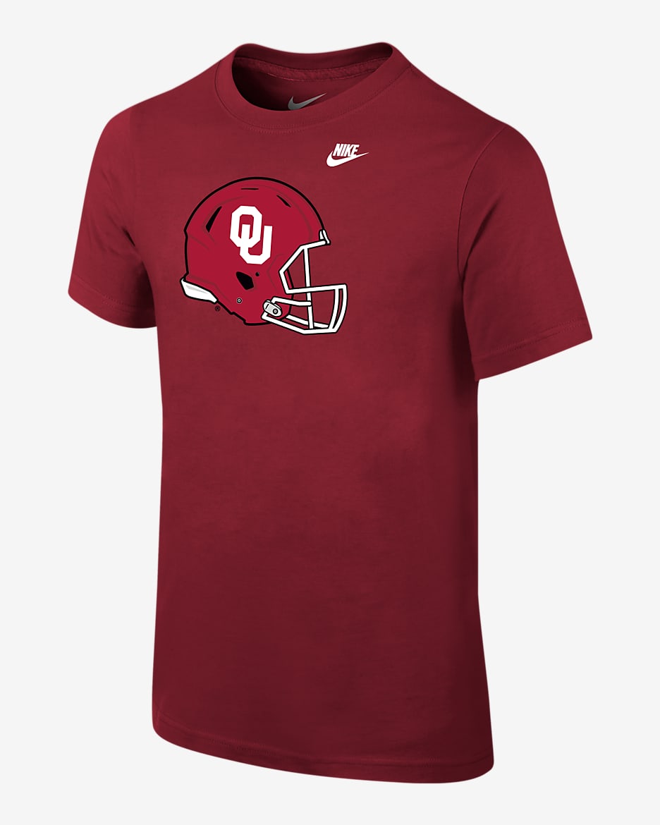 Oklahoma Big Kids' (Boys') Nike College T-Shirt - Crimson