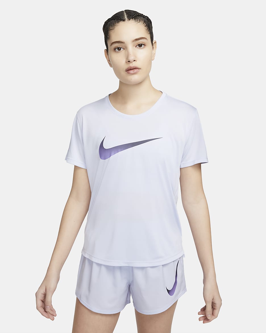 Nike Dri-FIT One Women's Short-Sleeve Running Top - Oxygen Purple