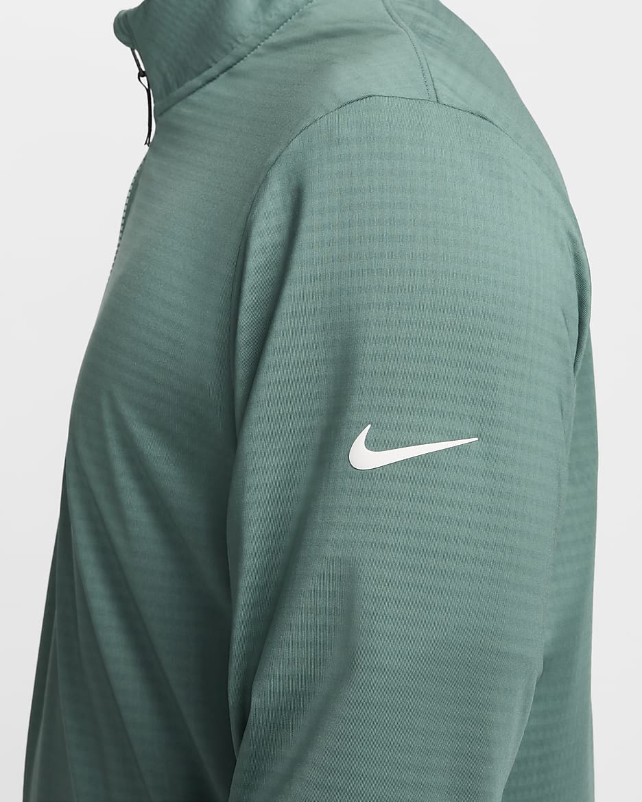 Golftröja Nike Victory Dri-FIT med halv dragkedja för män - Bicoastal/Vit