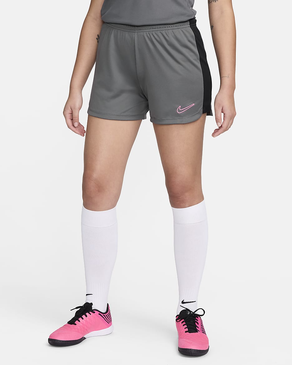 Nike Dri-FIT Academy 23 Women's Football Shorts - Iron Grey/Black/Sunset Pulse