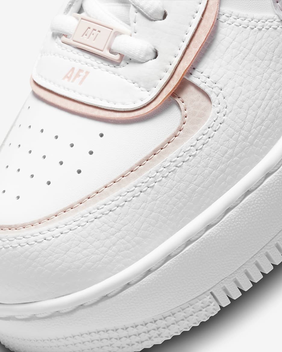 Nike Air Force 1 Shadow Women's Shoes - White/Pink Oxford/Rose Whisper/Amethyst Ash