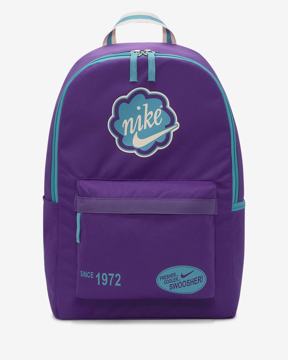 Nike Heritage Backpack (25L) - Disco Purple/Teal Nebula/Teal Nebula