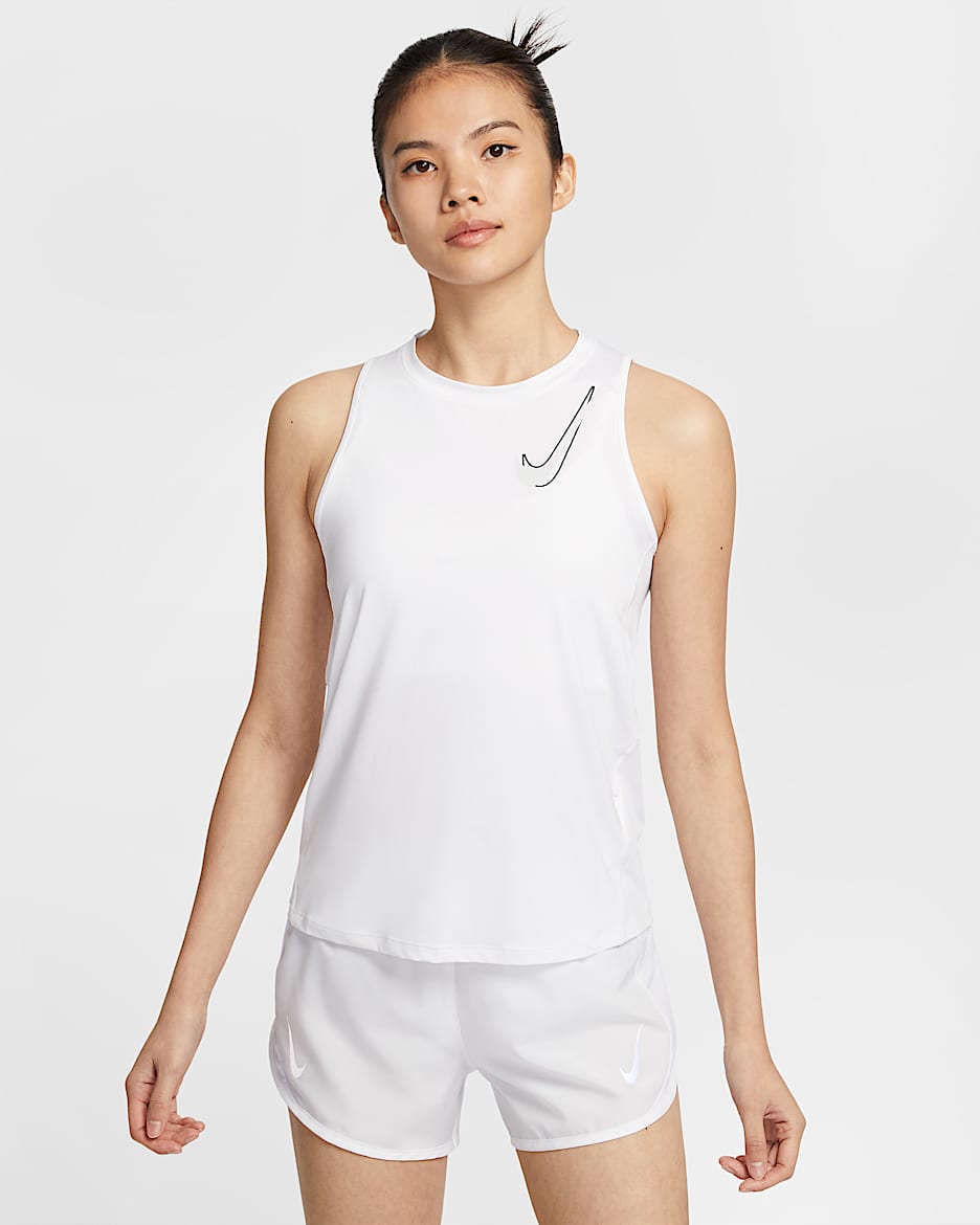 Nike One Women's Dri-FIT Running Tank Top - White