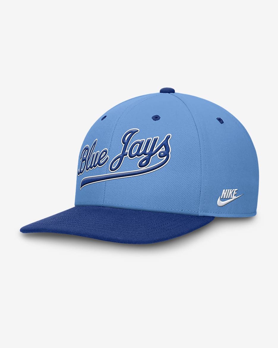 Gorra Nike Dri-FIT de la MLB ajustable para hombre Toronto Blue Jays Cooperstown Pro - Azul claro