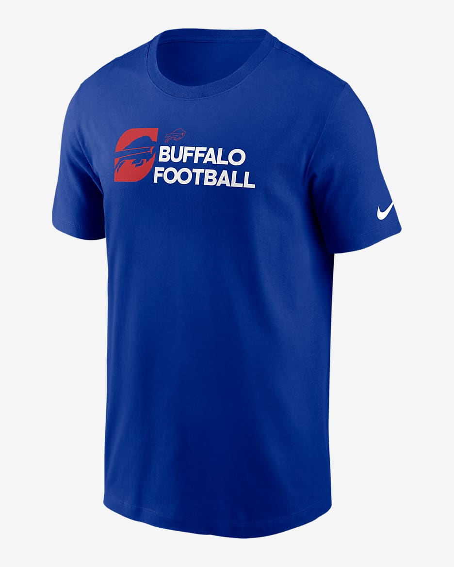 Playera Nike de la NFL para hombre Buffalo Bills Team Outline Essential T-Shirt - Royal