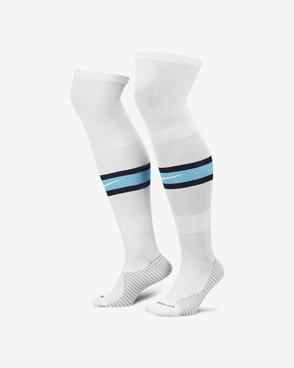 Chaussettes de football hautes Chelsea FC 2022/2023 Stadium Domicile - Blanc/Chlorine Blue/College Navy/Blanc