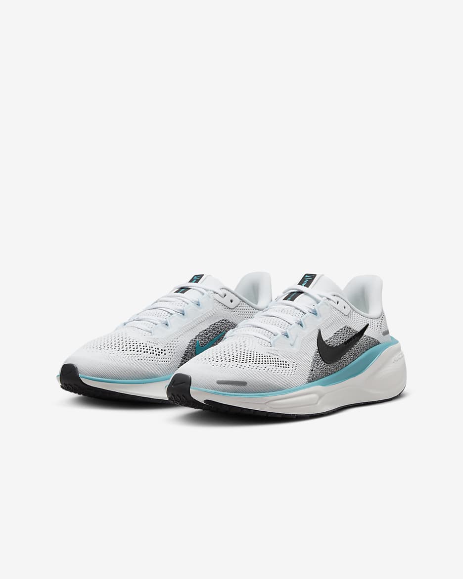 Nike Pegasus 41 Genç Çocuk Yol Koşu Ayakkabısı - Beyaz/Dusty Cactus/Glacier Blue/Siyah