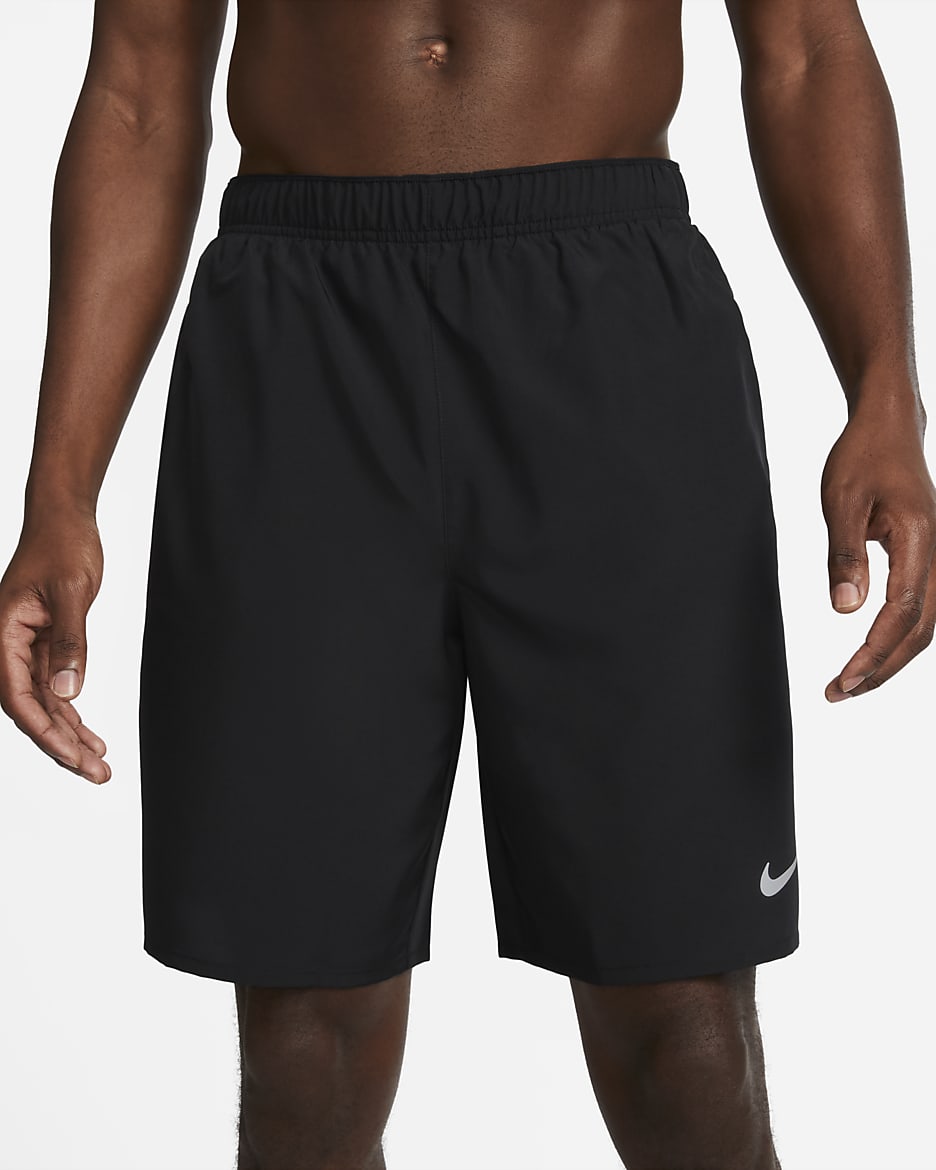 Nike Challenger Men's Dri-FIT 23cm (approx.) Unlined Versatile Shorts - Black/Black/Black