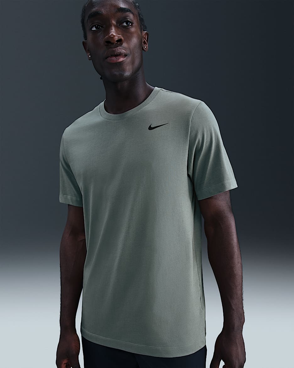 Nike Dri-FIT Men's Fitness T-Shirt - Clay Green/Black