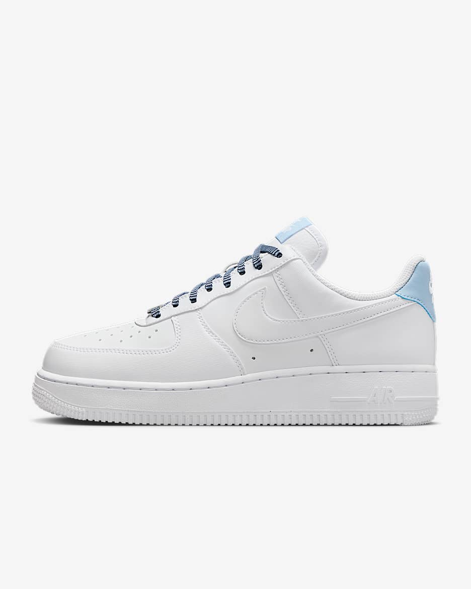 Nike Air Force 1 '07 Kadın Ayakkabısı - Beyaz/Light Armory Blue/Beyaz/Beyaz
