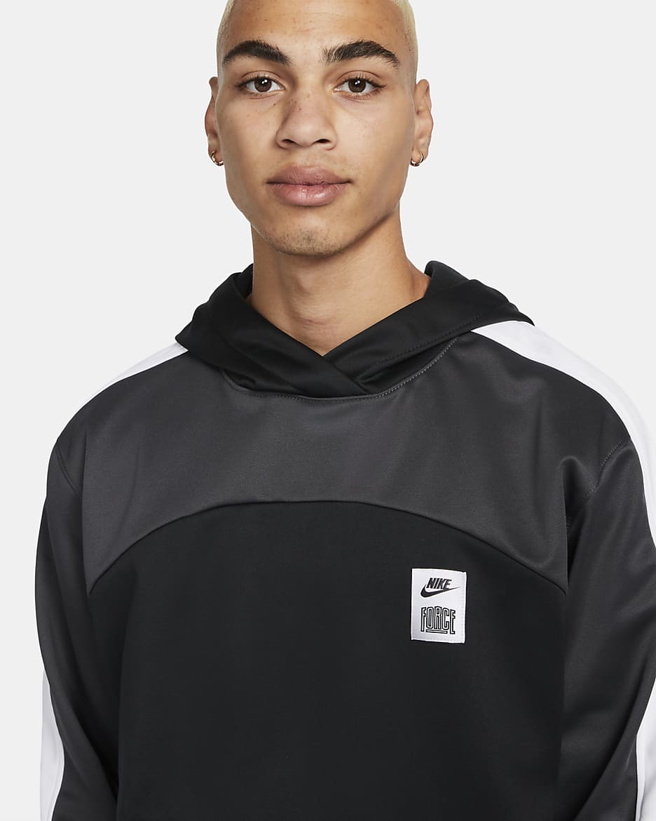 Nike Starting 5 Men's Therma-FIT Basketball Hoodie - Black/Dark Smoke Grey/White/Dark Smoke Grey