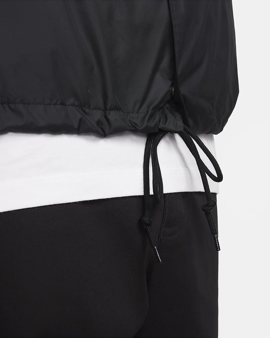 Nike Club Men's Coaches' Jacket - Black/White