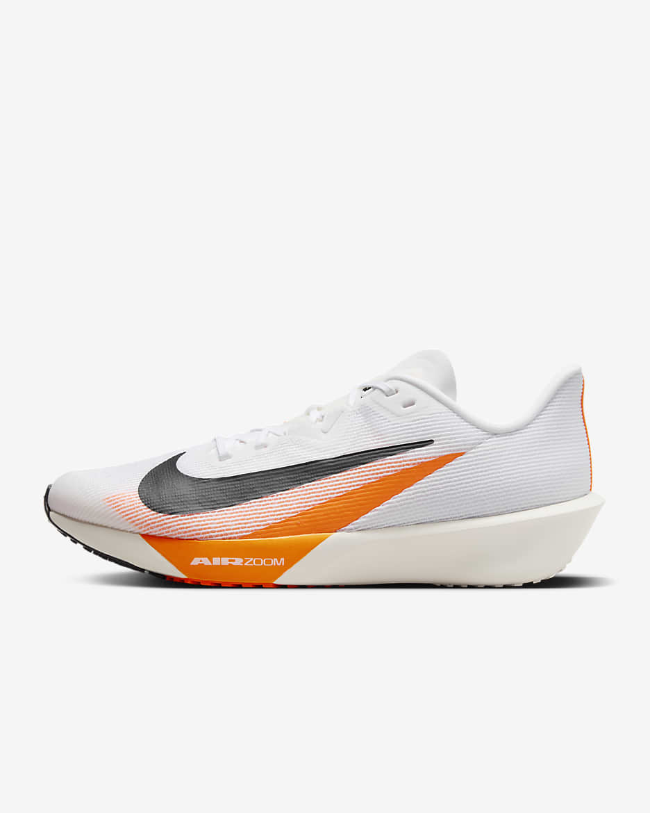 Tenis de correr en pavimento para hombre Nike Rival Fly 4 - Blanco/Naranja total/Marfil pálido/Negro