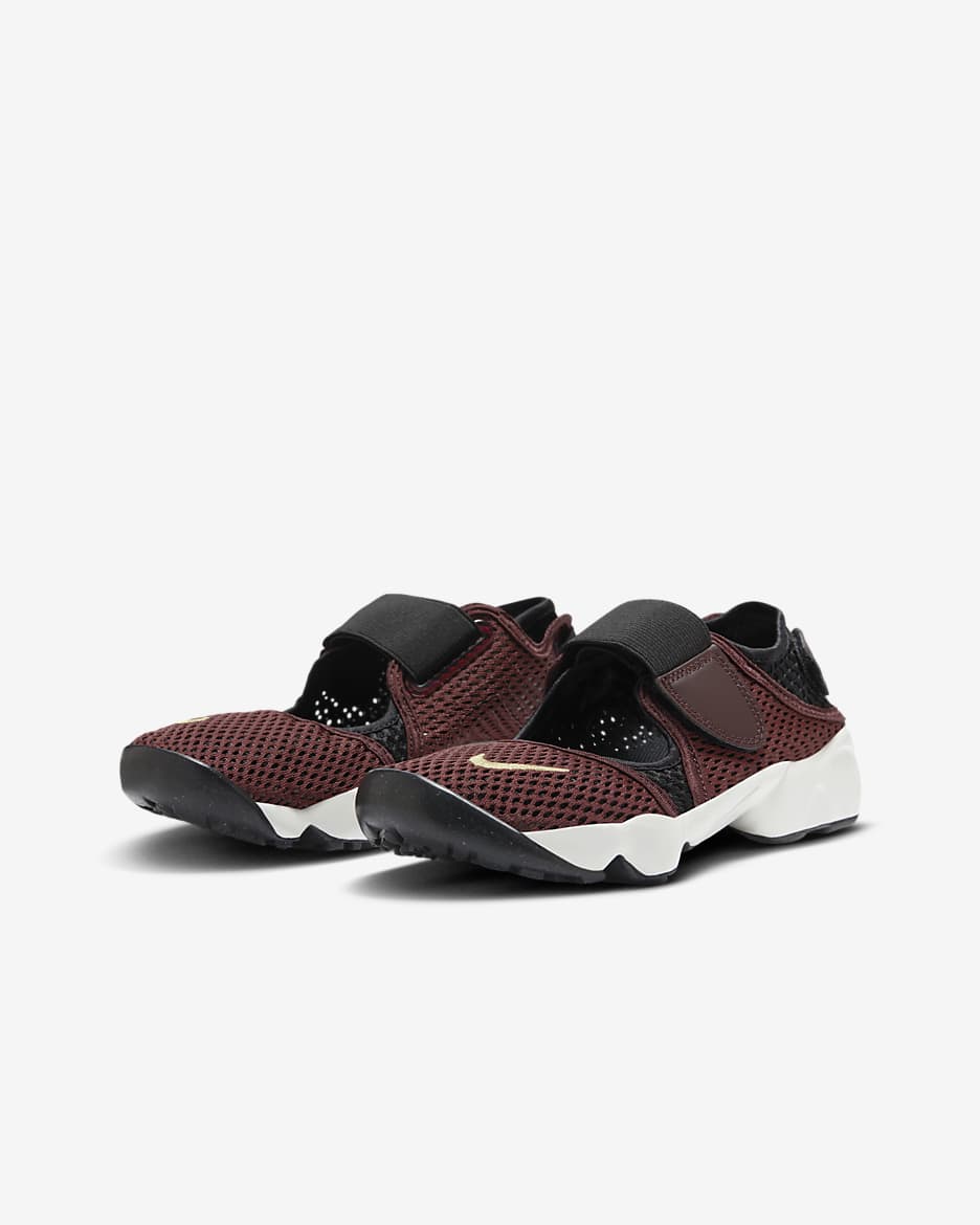 Nike Rift 小/大童鞋款 - Burgundy Crush/黑色/Sail/Saturn Gold