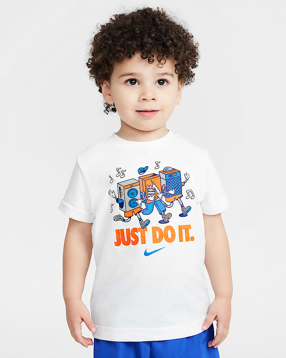 Nike Toddler Music Boxy Pals T-Shirt - White