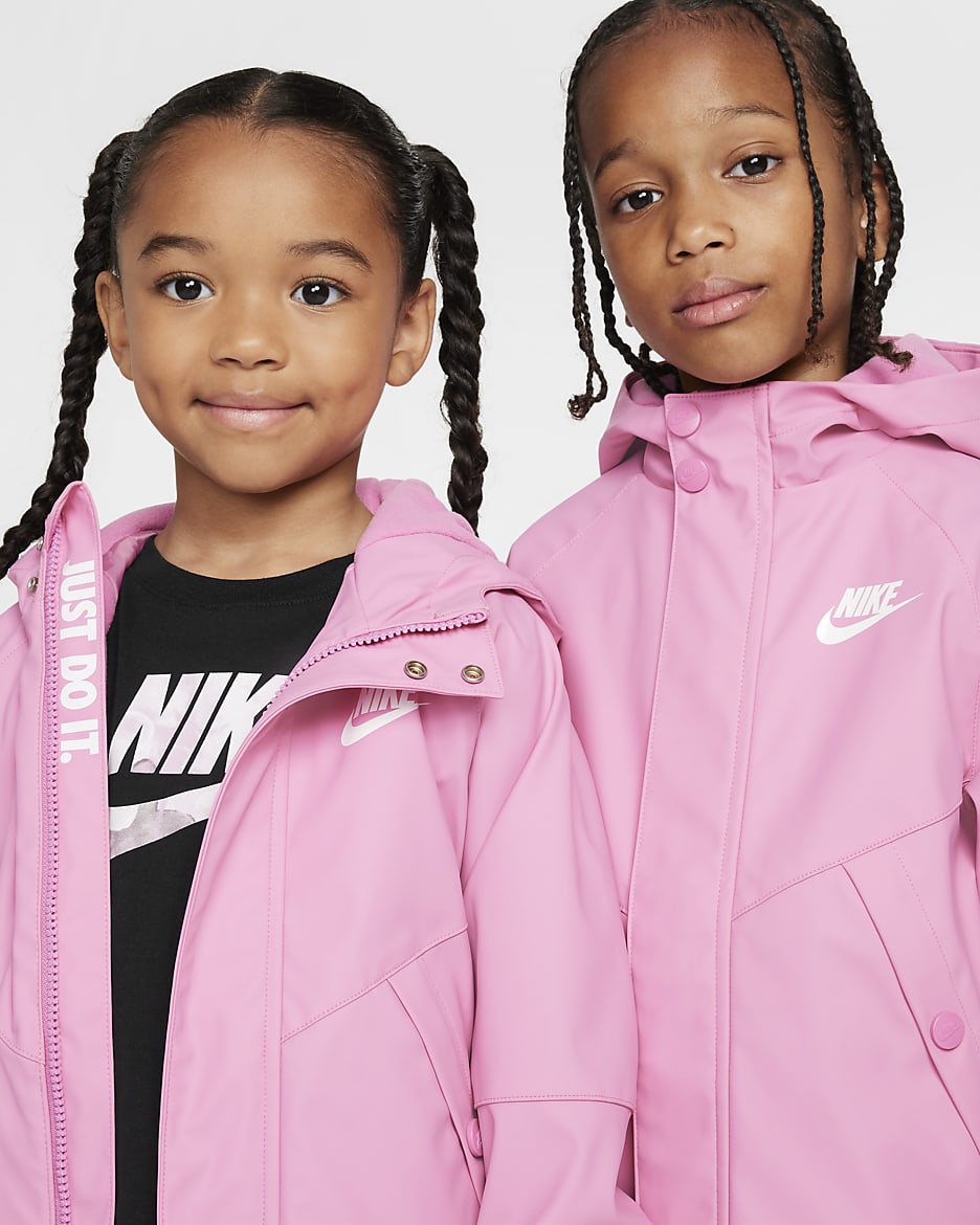 Nike Little Kids' Rain Jacket - Magic Flamingo