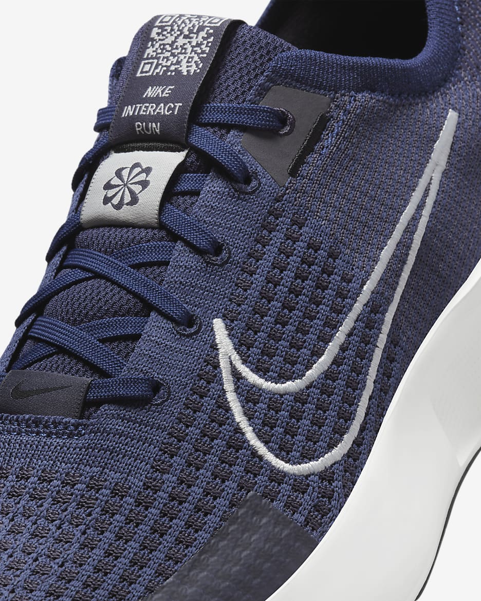 Nike Interact Run Men's Road Running Shoes - College Navy/Gridiron/White/Platinum Tint