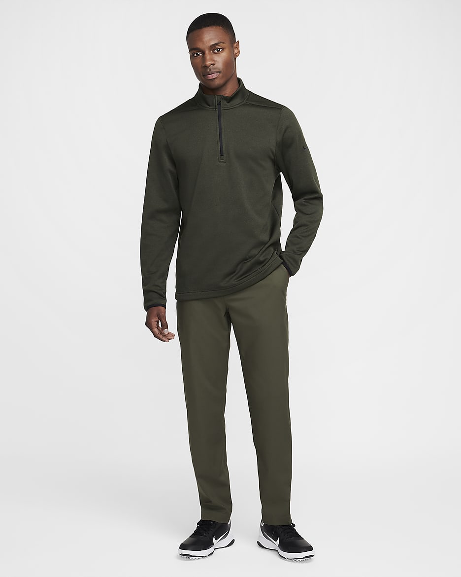 Nike Therma-FIT Victory Men's 1/4-Zip Golf Top - Cargo Khaki/Black