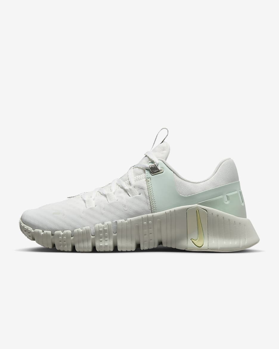 Nike Free Metcon 5 Premium Women's Workout Shoes - Summit White/Sea Glass/Barely Green/Light Lemon Twist