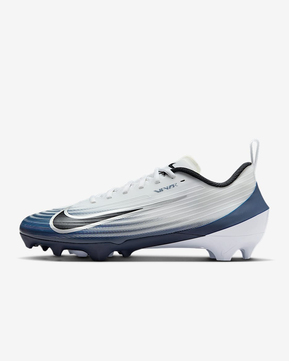 Nike Vapor Speed 3 Football Cleats - White/Midnight Navy/Metallic Silver/Black
