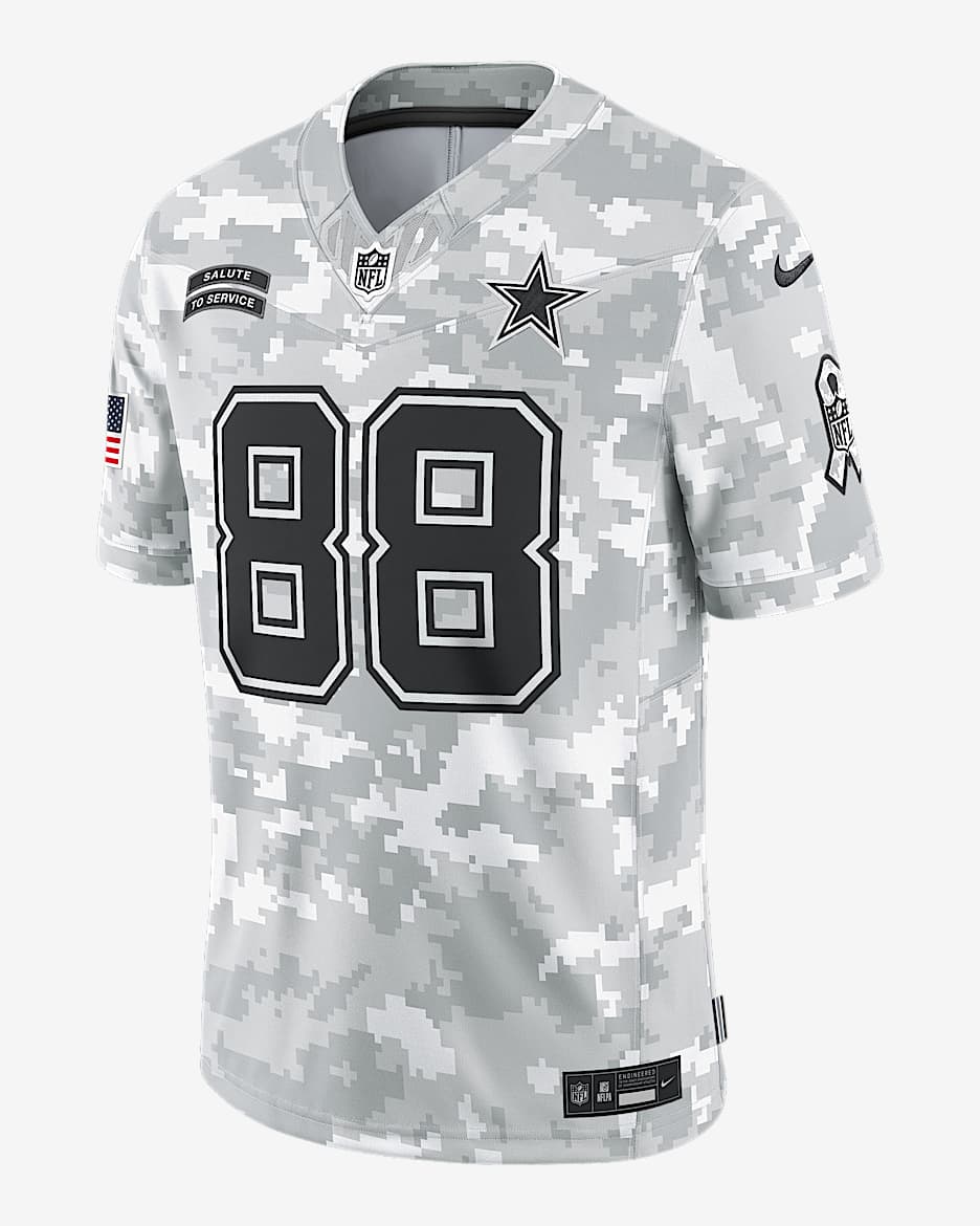 Jersey Nike Dri-FIT Limited de la NFL para hombre CeeDee Lamb Dallas Cowboys Salute to Service Men's - Blanco