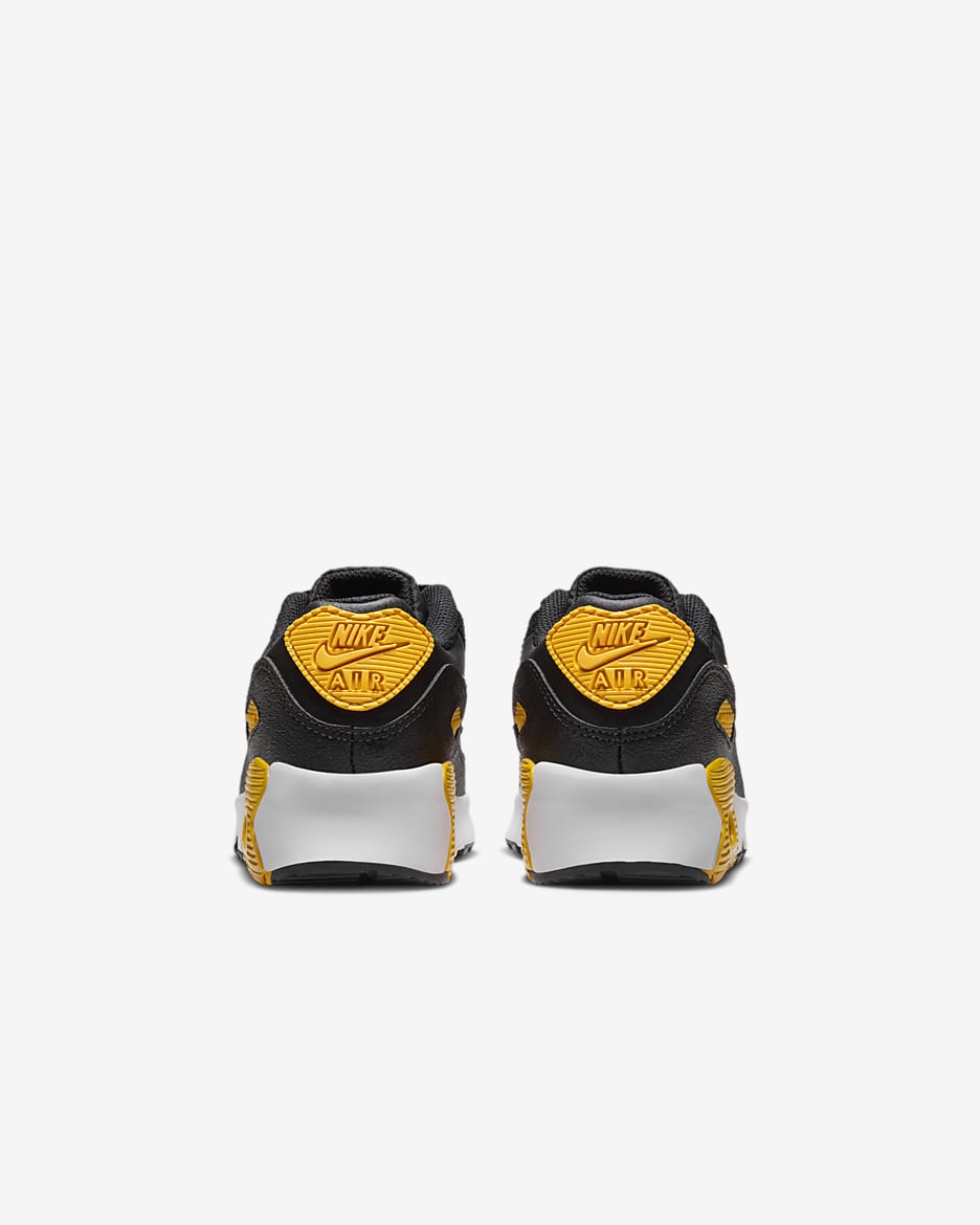 Nike Air Max 90 LTR Younger Kids' Shoes - Black/University Gold/White