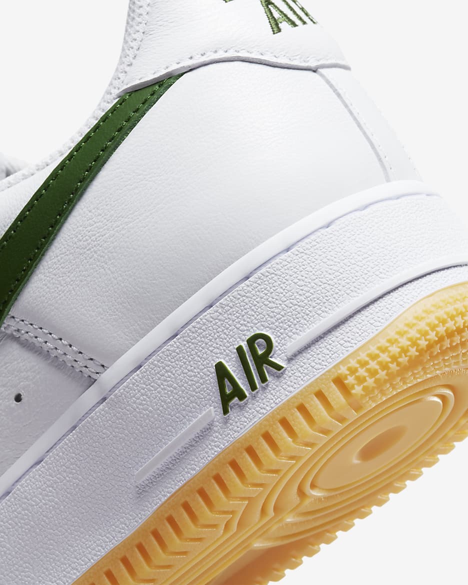 Nike Air Force 1 Low Retro Men's Shoes - White/Gum Yellow/Forest Green