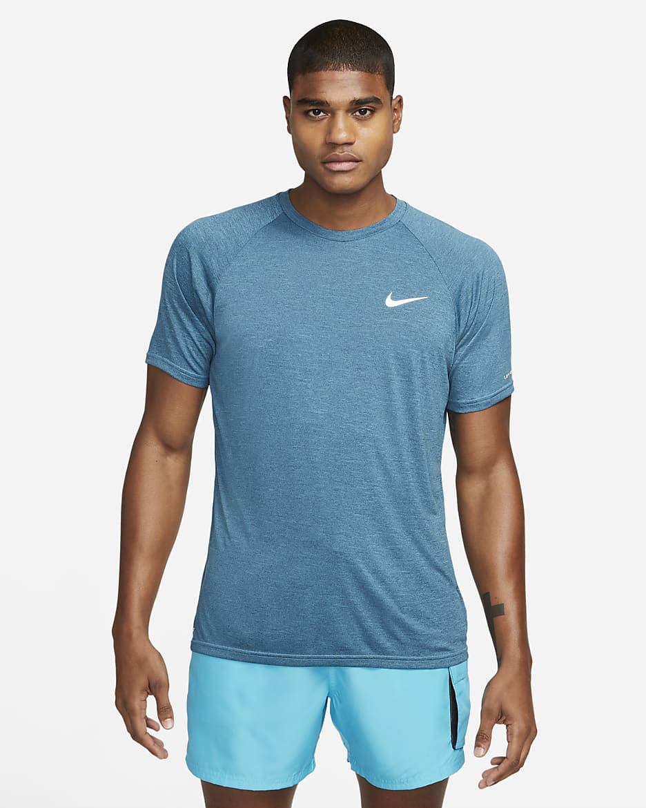 Nike Dri-FIT Men's Short-Sleeve Hydroguard - Blue Lightning