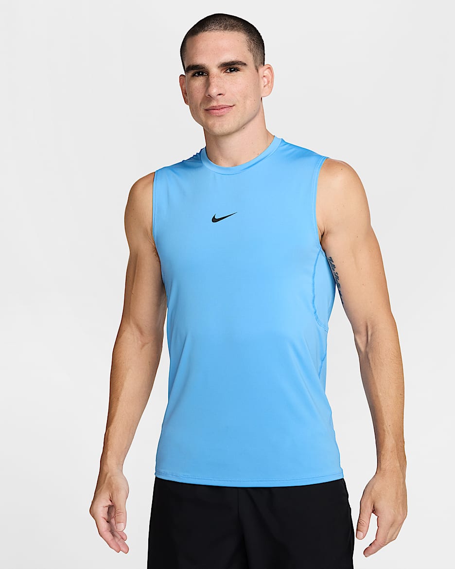 Camiseta sin mangas Dri-FIT para hombre Nike Pro - Azul universitario/Negro