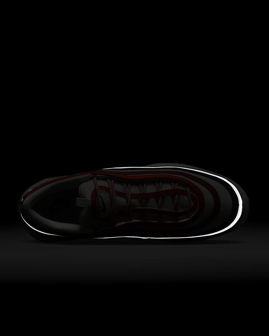 Nike Air Max 97 男鞋 - Summit White/Dark Team Red/Dragon Red/黑色