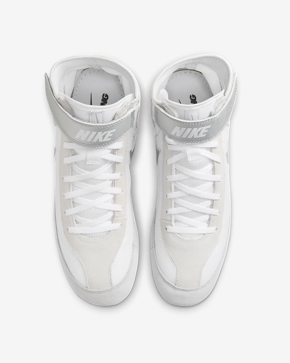 Tenis de lucha para hombre Nike SpeedSweep 7 - Blanco/Plata metalizado/Plata metalizado