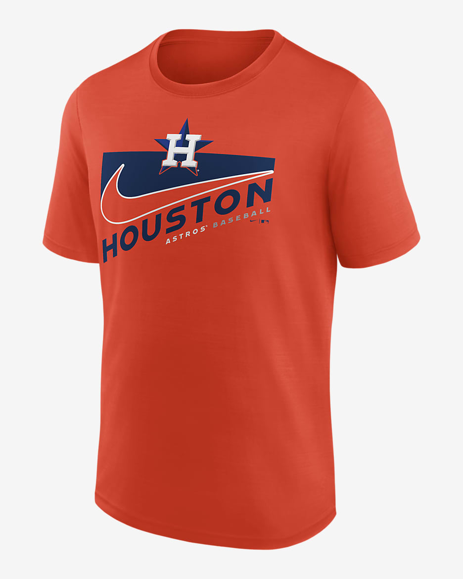 Nike Dri-FIT Pop Swoosh Town (MLB Houston Astros) Men's T-Shirt - Orange