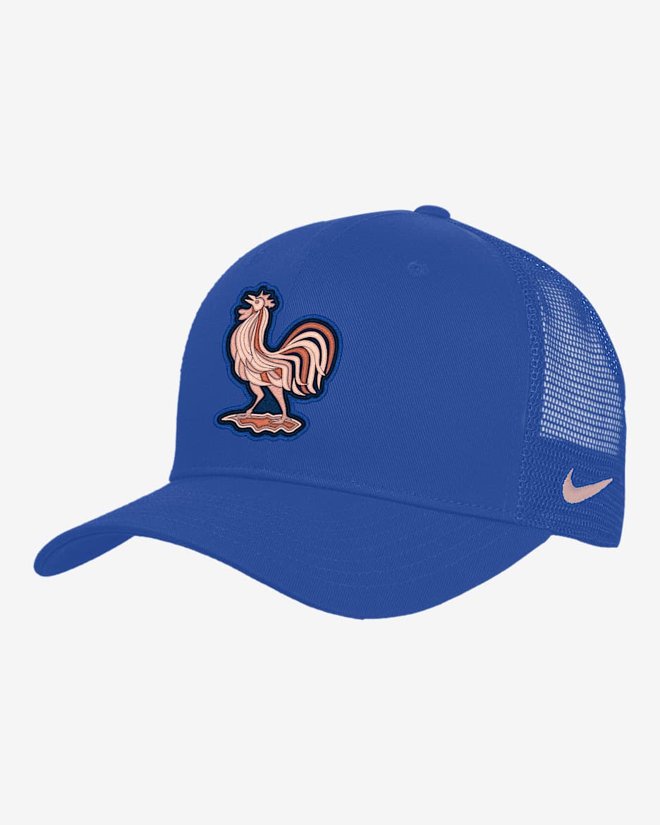 FFF Rise Nike Soccer Structured Adjustable Trucker Cap - Game Royal