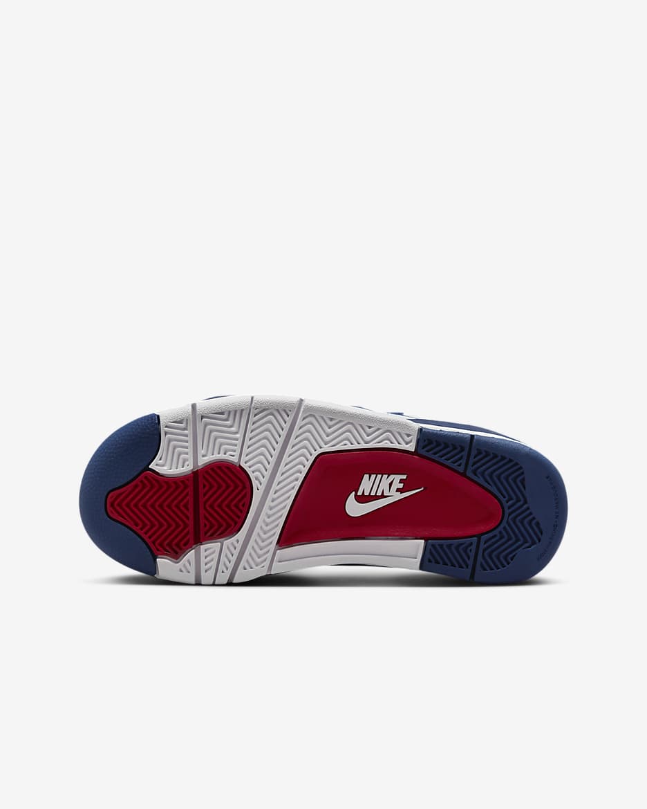 Nike Air Flight 89 Older Kids' Shoes - White/Wolf Grey/Varsity Red/Dark Royal Blue