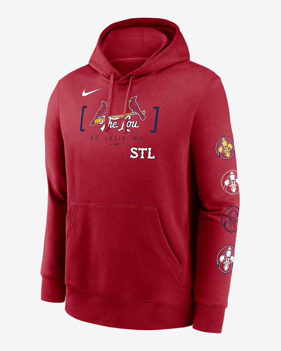 St. Louis Cardinals City Connect Club Men’s Nike MLB Pullover Hoodie - Red