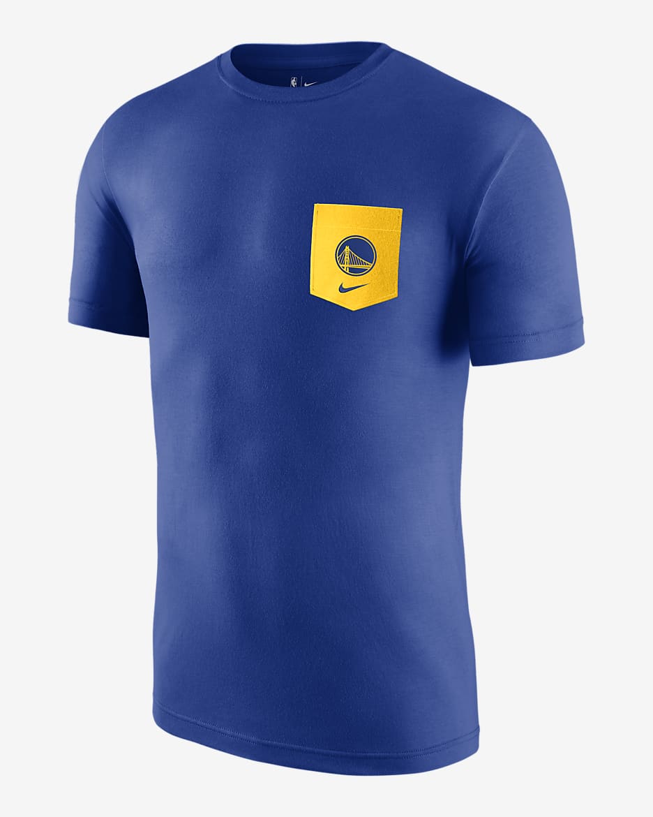 Golden State Warriors Men's Nike NBA Pocket T-Shirt - Rush Blue
