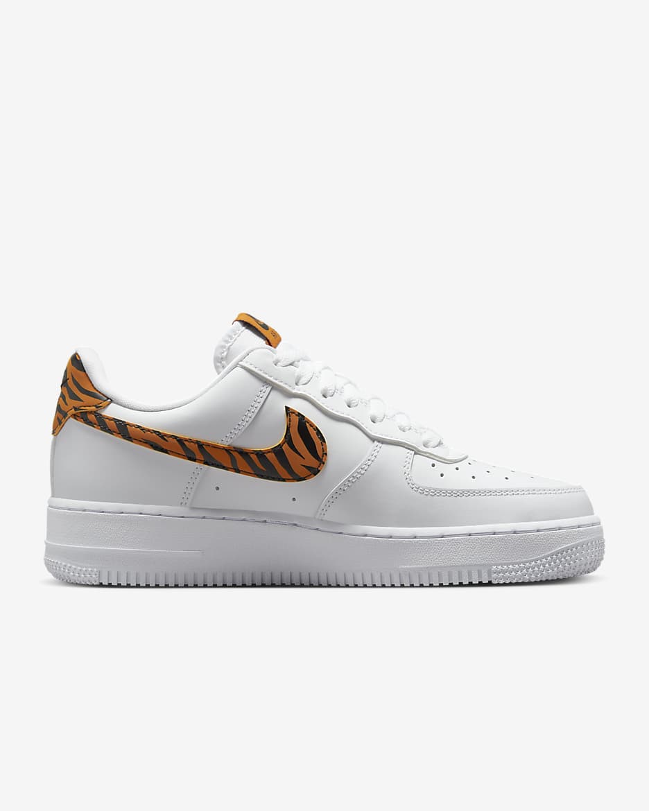 Nike Air Force 1 '07 Women's Shoes - White/Black/Monarch/Multi-Colour