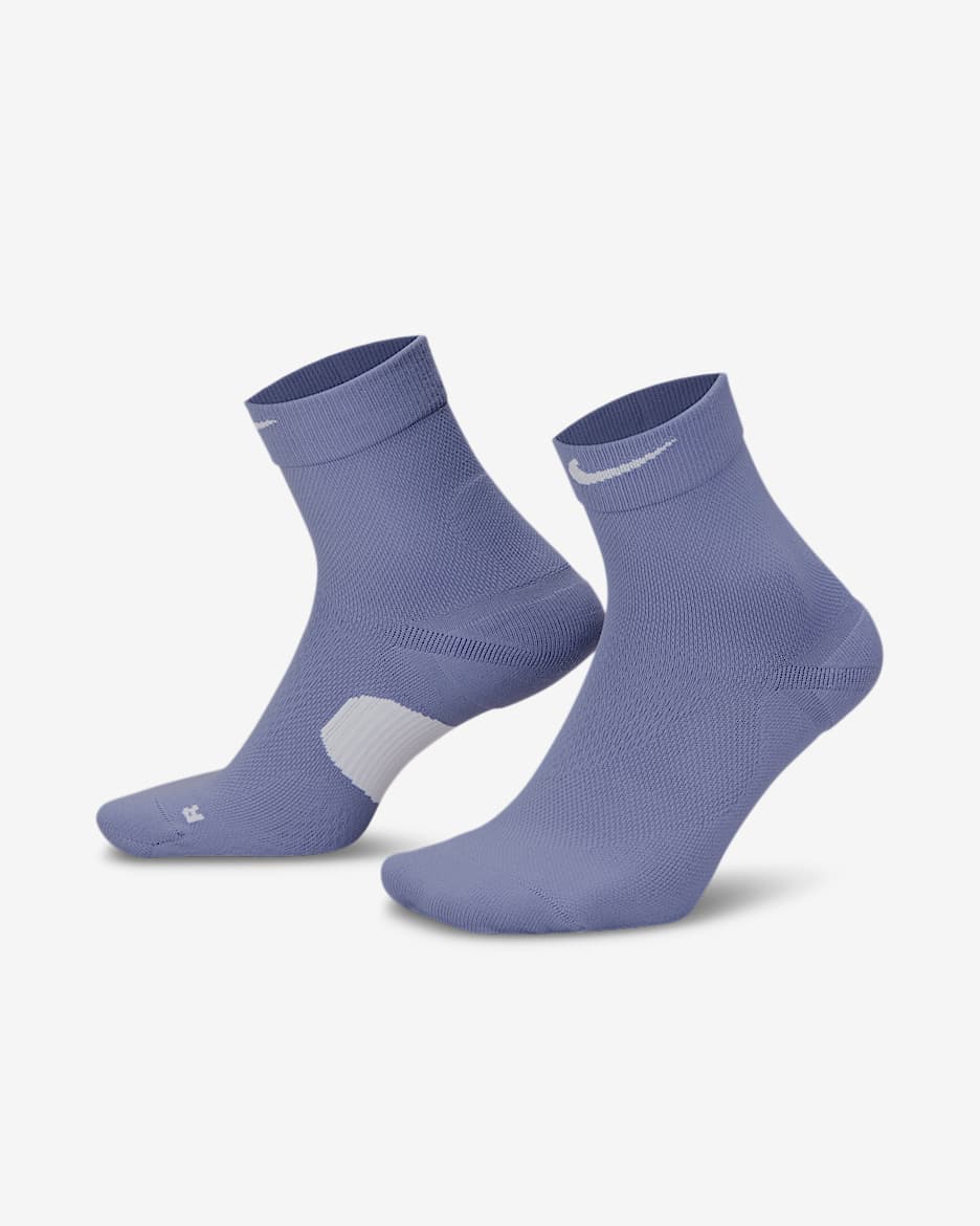 Nike Running Midweight Micro-crewstrømper (1 par) - World Indigo/hvid