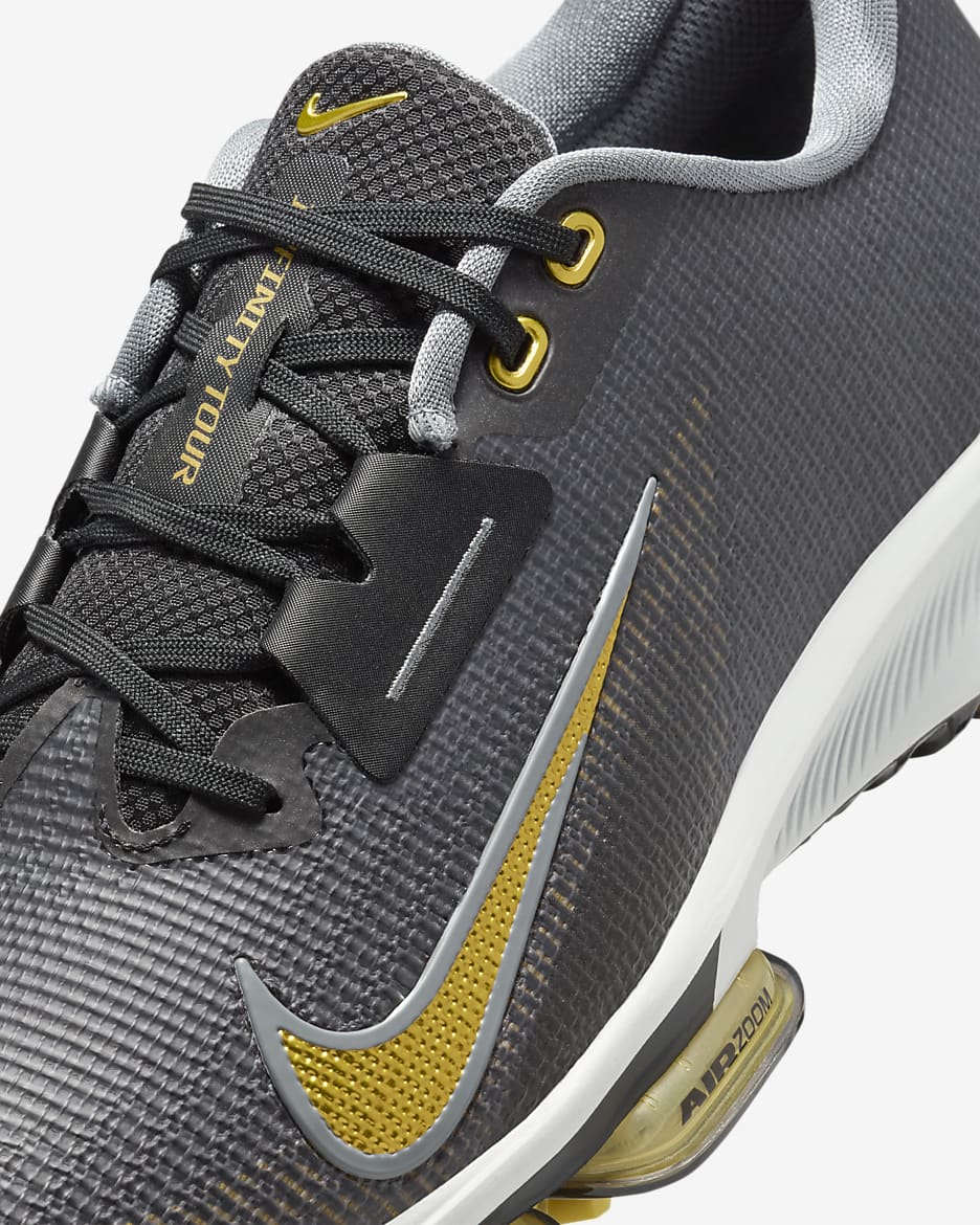 Chaussure de golf Nike Infinity Tour 2 - Noir/Cool Grey/Pure Platinum/Infinite Gold