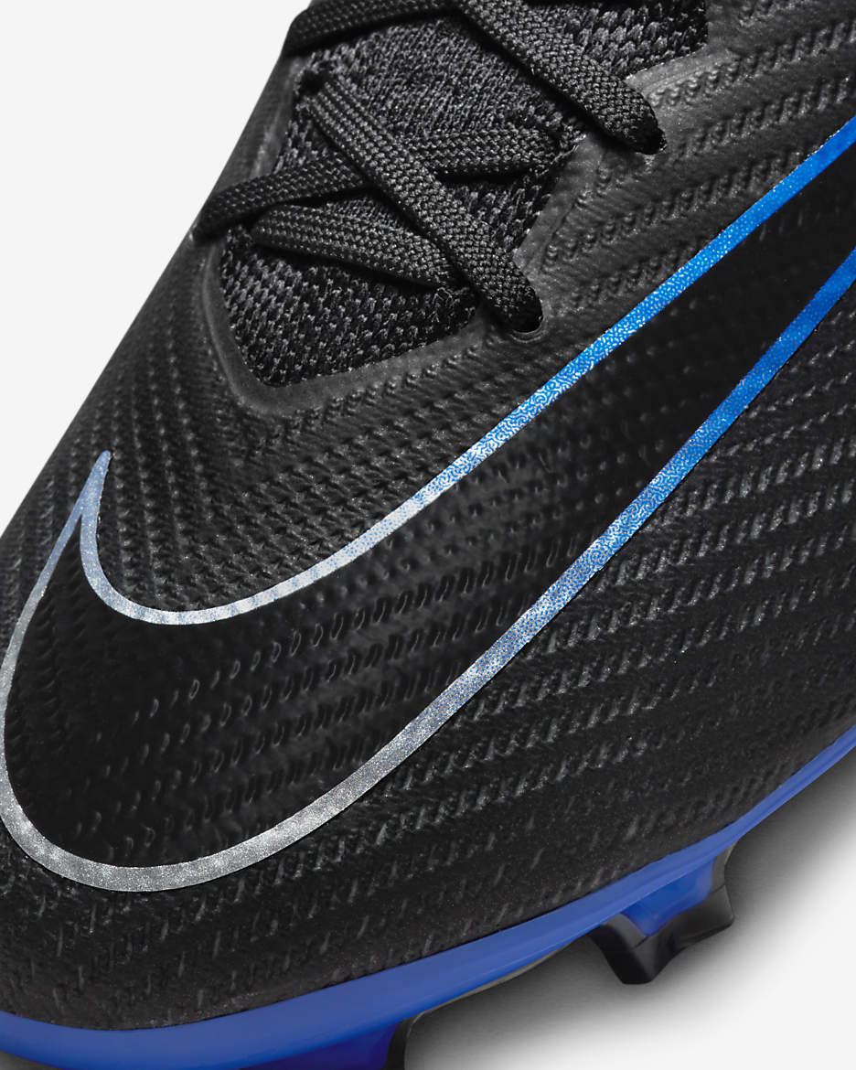 Nike Mercurial Superfly 9 Elite Firm-Ground High-Top Soccer Cleats - Black/Hyper Royal/Chrome