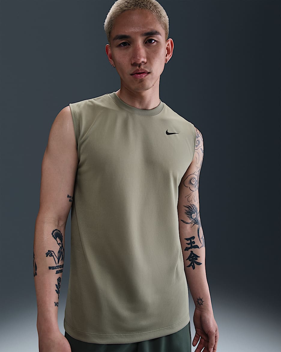 Nike Dri-FIT Legend Men's Sleeveless Fitness T-Shirt - Light Army