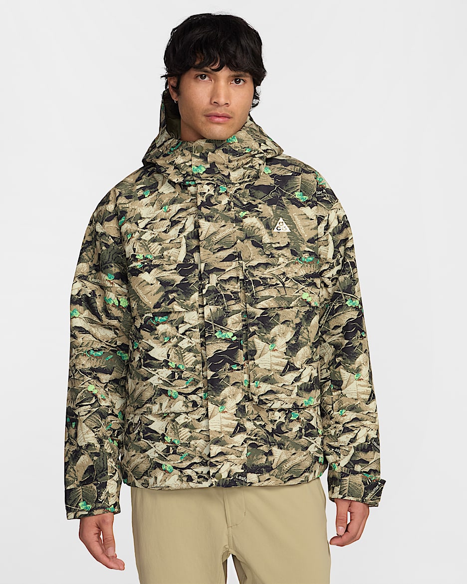 Nike ACG PrimaLoft® "Skull Peak" Storm-FIT Jacke mit durchgehendem Reißverschluss (Herren) - Parachute Beige/Medium Olive/Medium Olive/Summit White